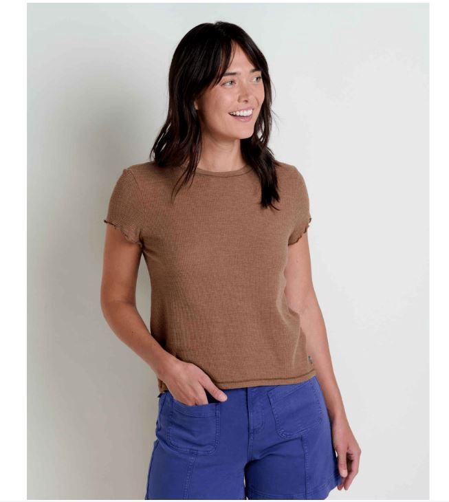 Toad&amp;Co Foothill Women's Short Sleeve Baby Tee-D, Color: Partridge, Size: Small