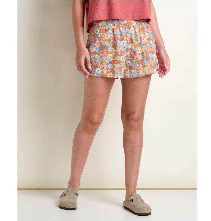 Toad&amp;Co Sunkissed Women's Pull-On Short, Color: Sunset Print, Size: Small