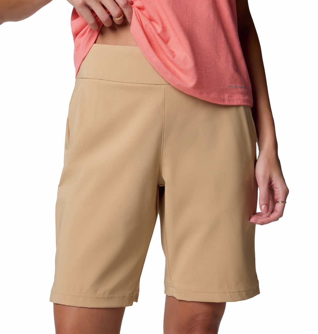 Columbia All Seasons Women's Long Short, 11-Inch Inseam, Color: Canoe, Size: XS