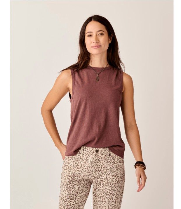 Carve Designs Larisa Hemp Tank, Women's, Color: Coco, Size: Medium