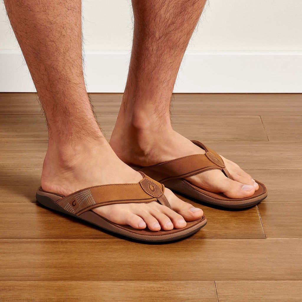 Olukai Tuahine Men's Sandals, Color: Toffee / Toffee, Size: 9