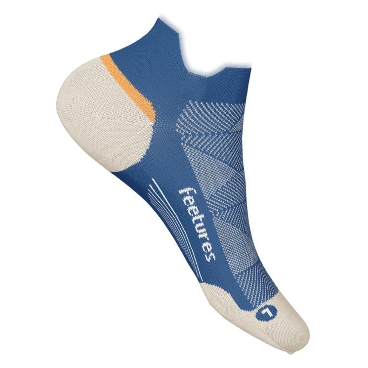 Feetures Elite Max Cushion Tab Socks, Color: Rally Blue-D, Size: Large