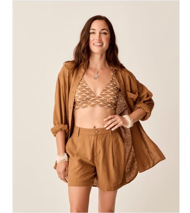 Carve Designs Taylor Linen Tunic, Color: Rum Chambray, Size: XS