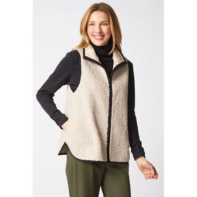 Reversible Faux Suede/Sherpa Allie Vest