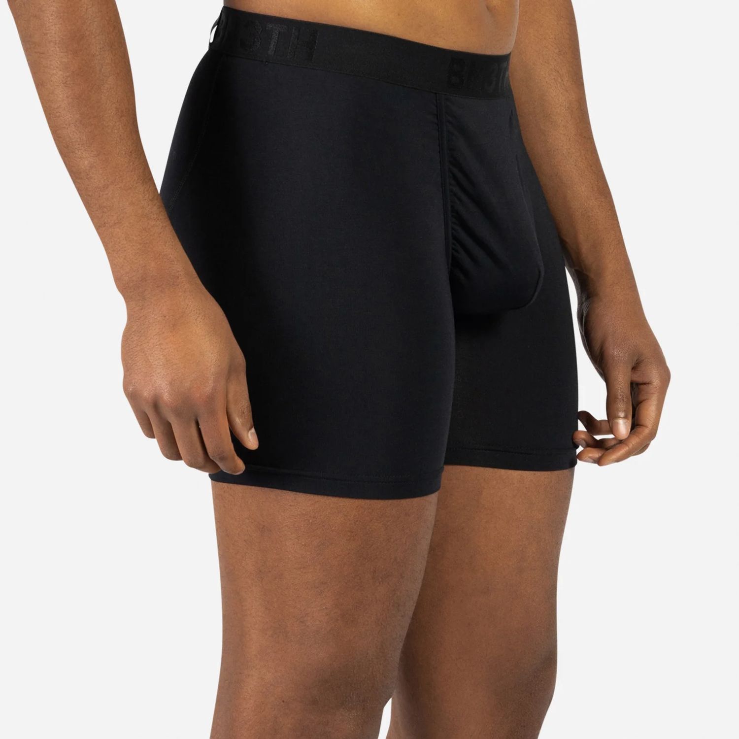 BN3TH Men's Classic Icon Boxer Brief Solid, Color: Black, Size: Small