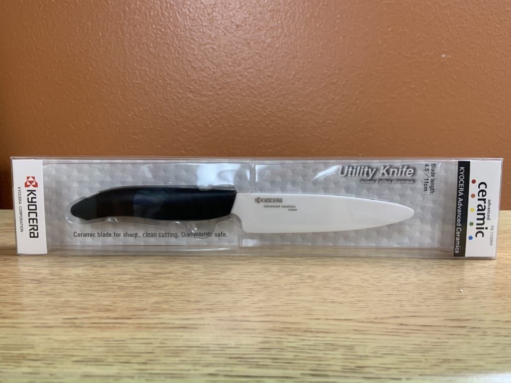 Revolution Utility Ceramic Knife, Color: White/Black