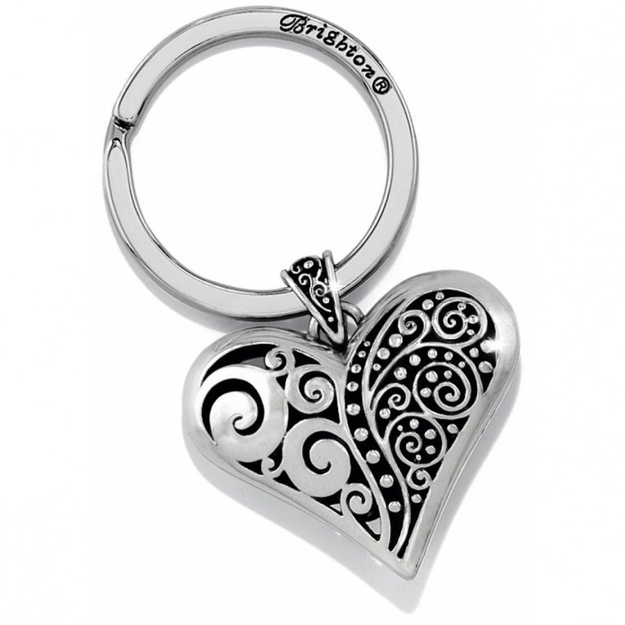 Brighton Love Affair Key Fob, Color: Silver