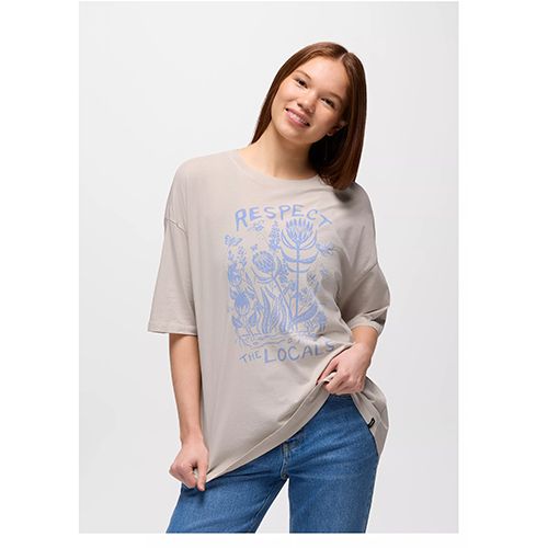 prAna Everyday Graphic Oversized Tee, Women's-D, Color: Almond Locals, Size: XS