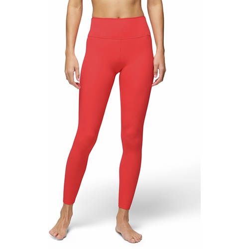 prAna Luxara Rib 7/8 Legging, Women's, Color: Rose Fire, Size: Small