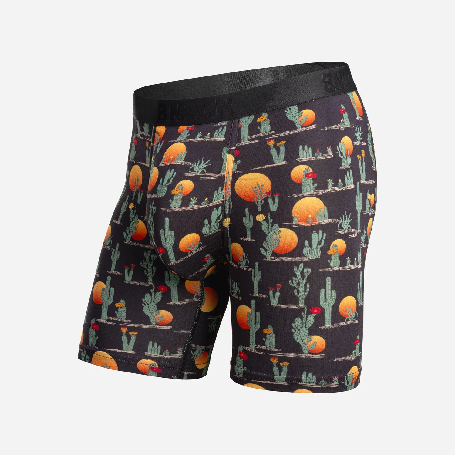 BN3TH Men's Classic Icon Boxer Brief Print, Color: Cacti-Black, Size: Small