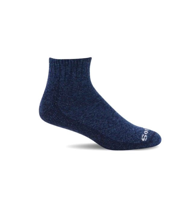 Sockwell Sockwell Men's Big Easy Mini | Relaxed Fit Socks-D, Color: Navy, Size: LG/XL