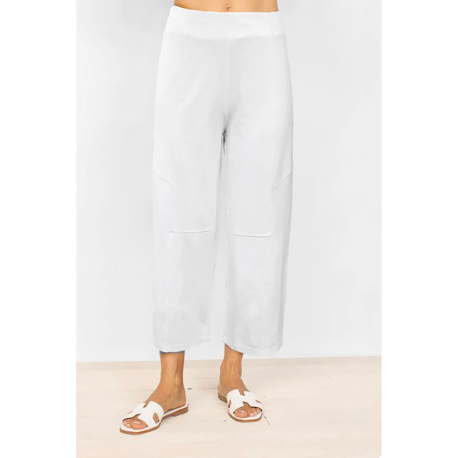 Stonewash Flood Pant, Color: White, Size: XS