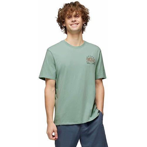 prAna Everyday Offering SS Tee-D, Men's, Color: Saltwater, Size: Small