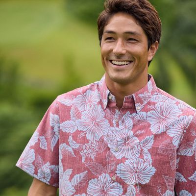 Aloha Biscus - Button Front Men's Shirt