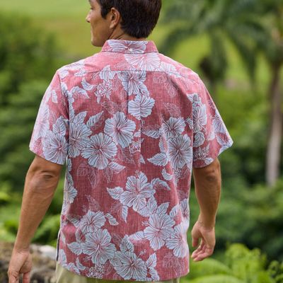 Reyn Spooner Aloha Biscus - Button Front Men's Shirt
