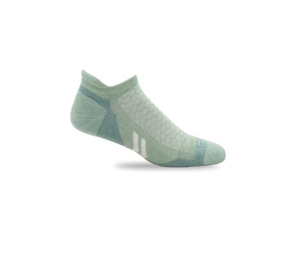 Sockwell Women's Incline Micro | Moderate Compression Socks, Color: Celadon, Size: MD/LG