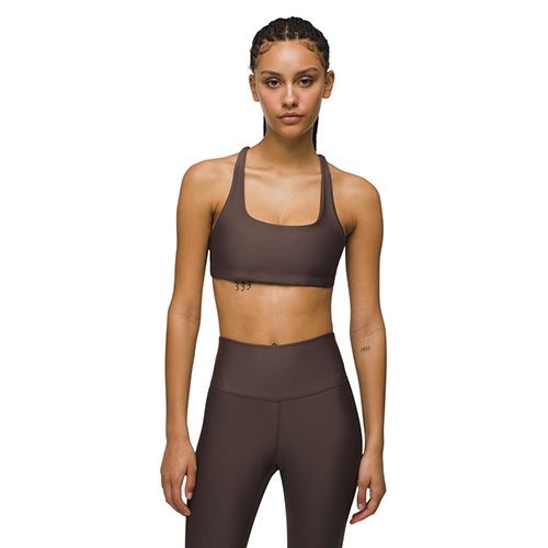 prAna Prana Sculpt Deep Breath Bra-D, Women's, Color: Light Espresso, Size: XS
