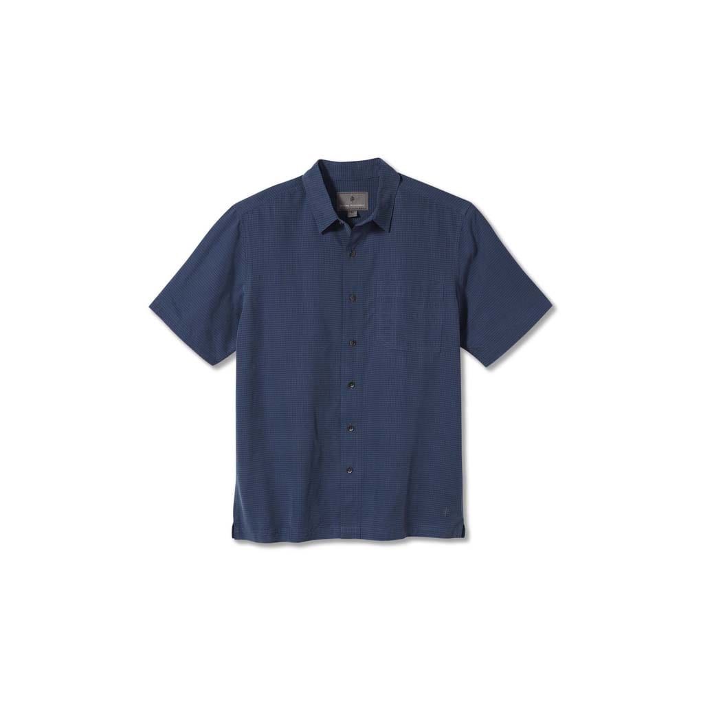 Royal Robbins Desert Pucker Dry Men's Short Sleeve Shirt, Color: Collins Blue, Size: Medium