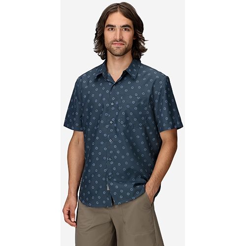 AirExchange SolarShield Novelty SS Shirt, Color: Thunderhead Daybreak, Size: Medium