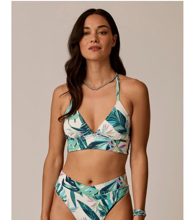 Dahlia Top, Color: Palmetto, Size: XL