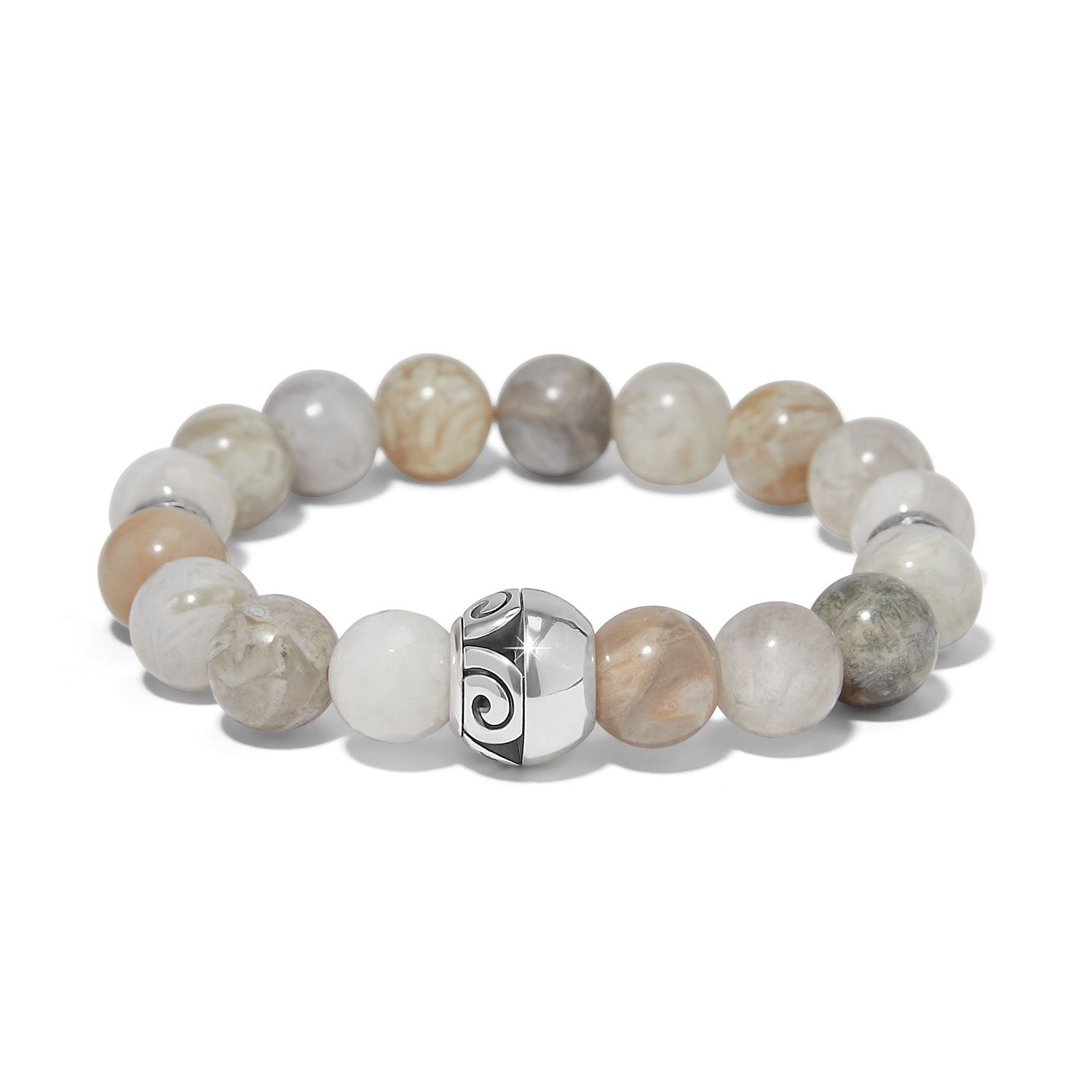Brighton Contempo Moda Mystic Stretch Bracelet, Color: Silver/Grey