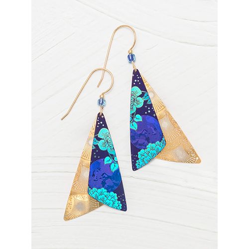 Holly Yashi Caleen Earrings, Color: Midnight Blue