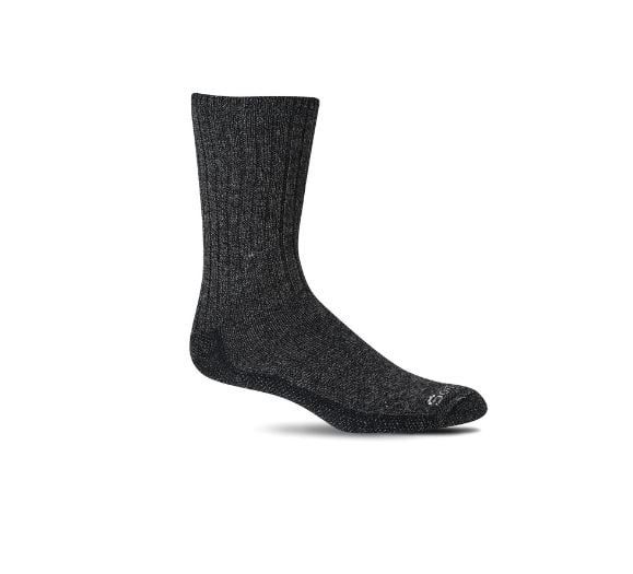 Sockwell Men's Big Easy | Relaxed Fit Socks, Color: Black, Size: LG/XL