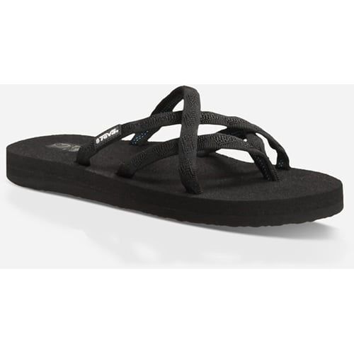 Teva Olowahu Women's Sandals, Color: Mix B Black On Black, Size: 6