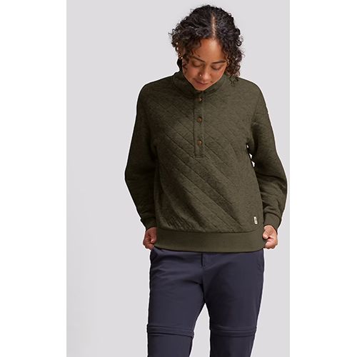 Marmot Galen Funnel Neck Women's Top, Color: Nori Heather, Size: Small