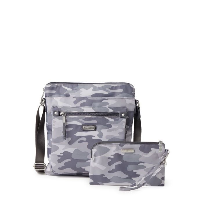 Go Bagg w/RFID Wristlet, Color: Grey Camo