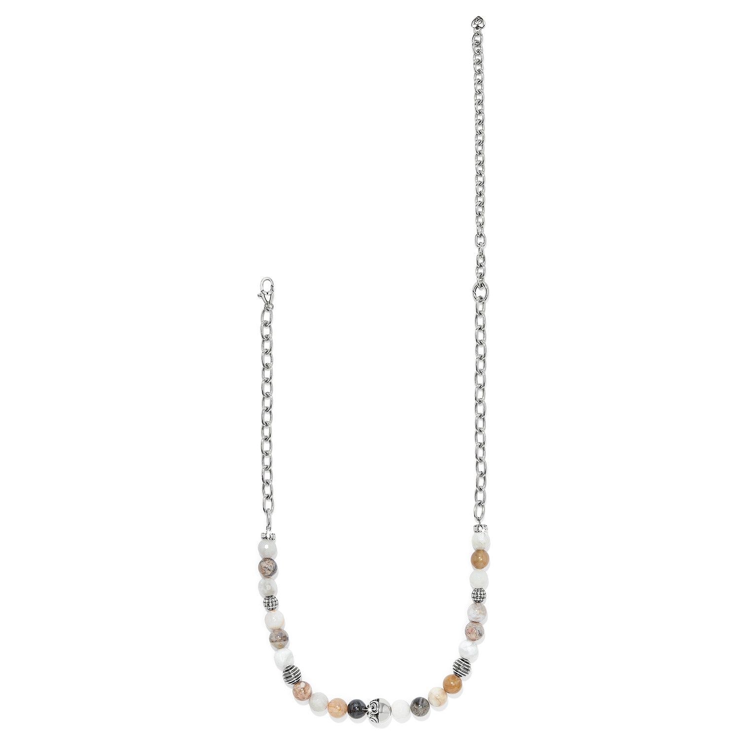 Brighton Contempo Moda Mystic Convertible Necklace, Color: Silver/Grey