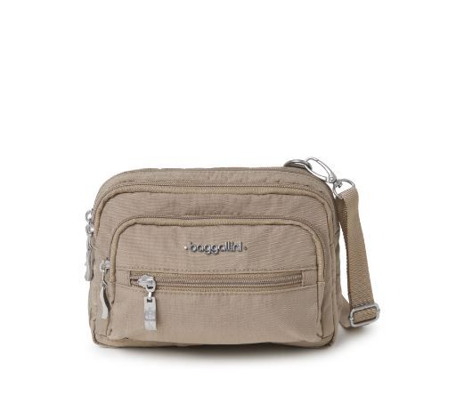 Baggallini Triple Zip Handbag, Color: Beach