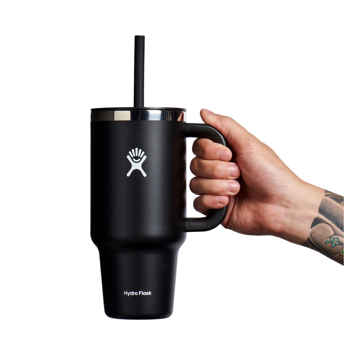 32 Oz Travel Tumbler, Color: Black