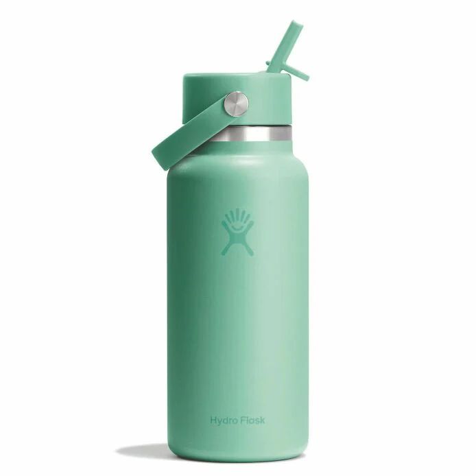 32 Oz Wide Mouth Hydro Flask w/Flex Straw Cap