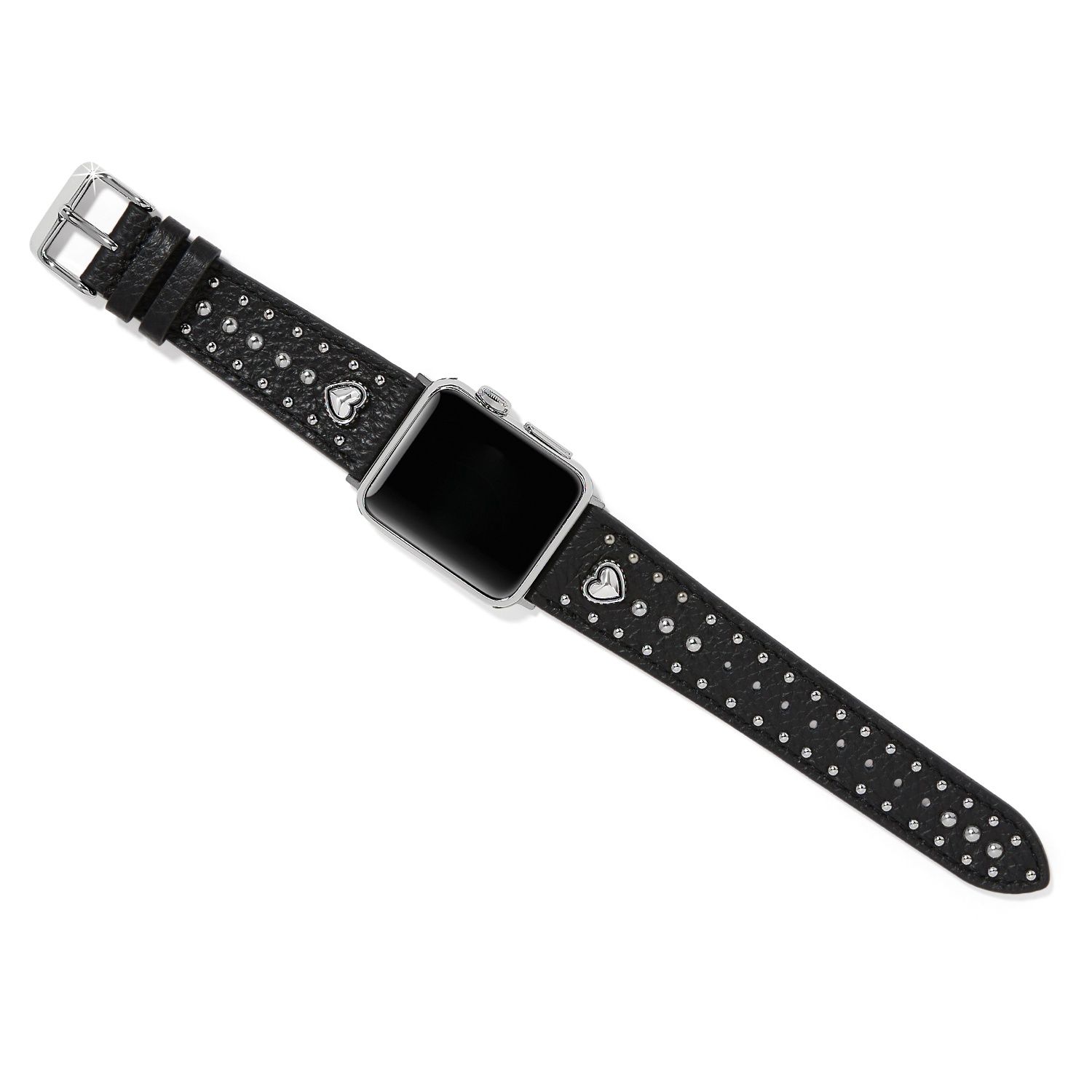 Brighton Pretty Tough Heart Watch Band, Color: Black