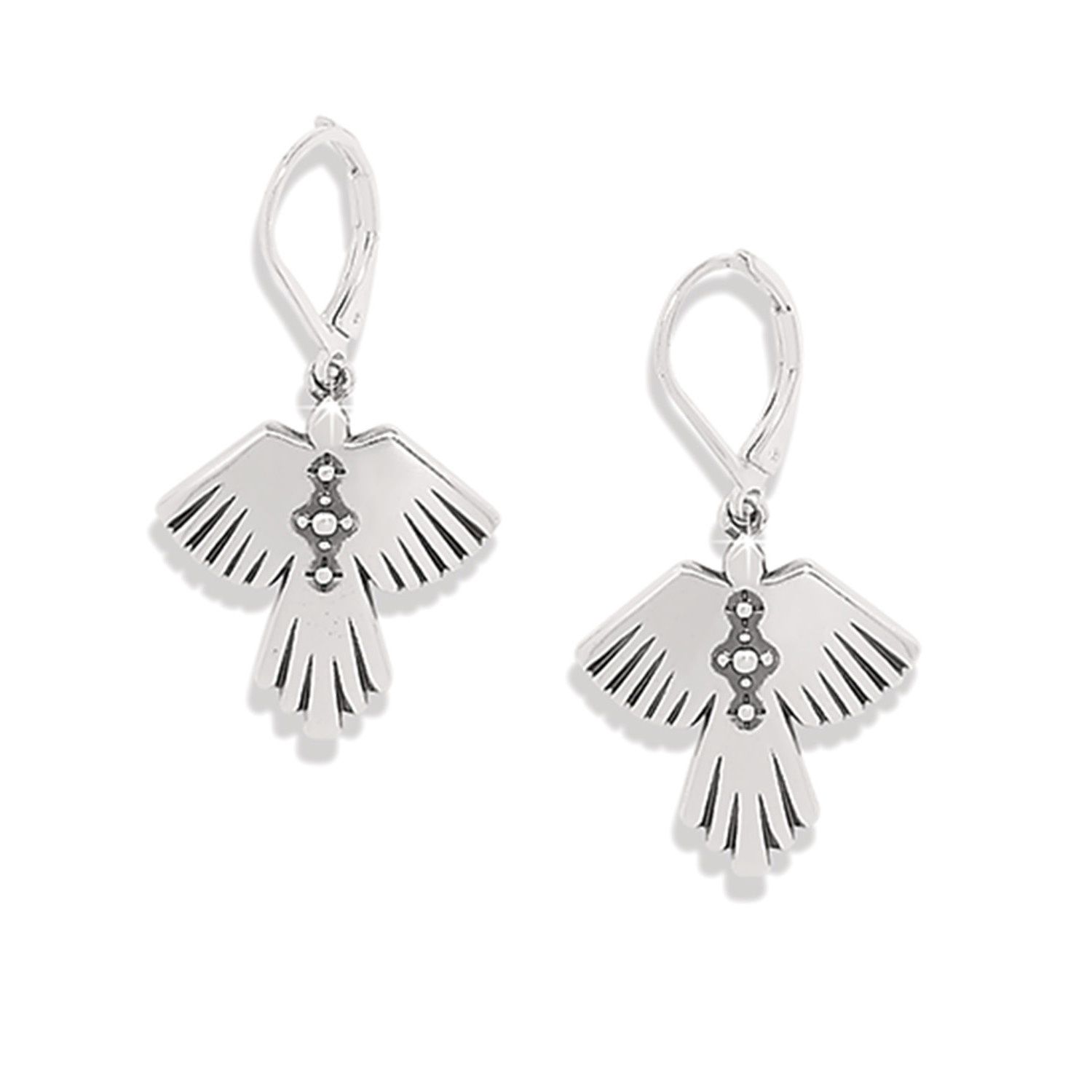 Brighton Mosaic Mojave Flight Leverback Earrings, Color: Silver