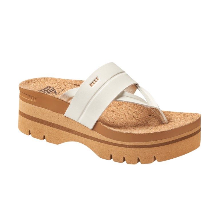 Reef Vista Higher Savanah Women's Sandals, Color: Whisper White, Size: 5