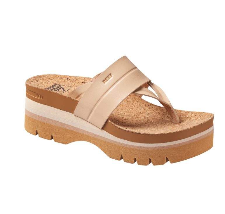 Reef Vista Higher Savanah Women's Sandals, Color: Seashell-D, Size: 5