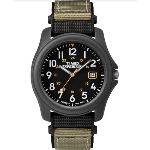 Timex Expedition Camper 39mm Nylon Strap Watch, Color: Black