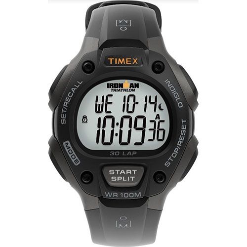 Timex Ironman Classic 30 Full-Size Resin Strap Watch, Color: Black