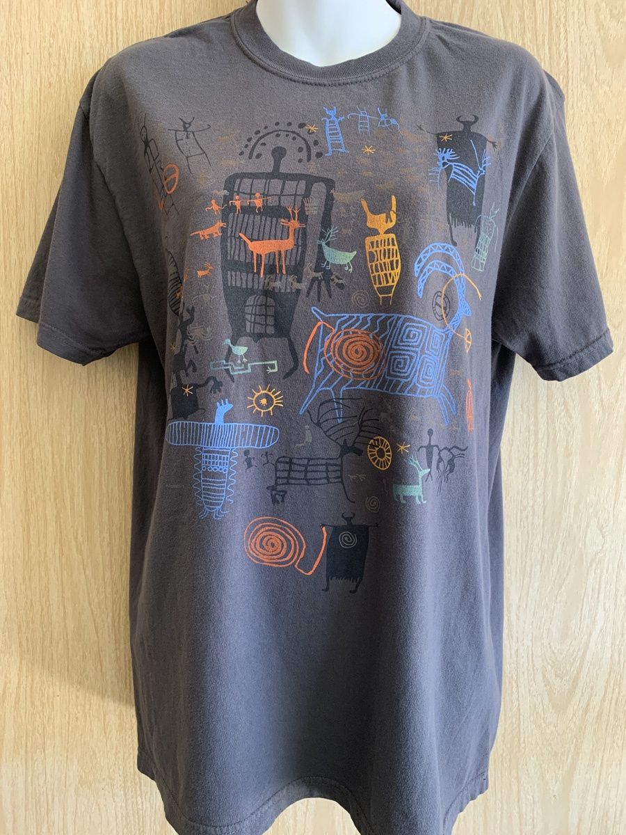 Sabaku Men's Short Sleeve T Shirt, Ancestors, Color: Graphite, Size: Small