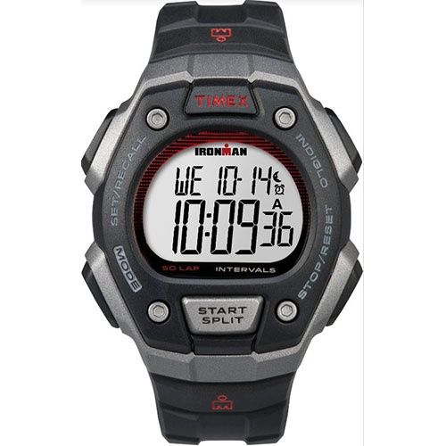 Timex Ironman Classic 50 Full-Size resin Strap Watch, Color: Black