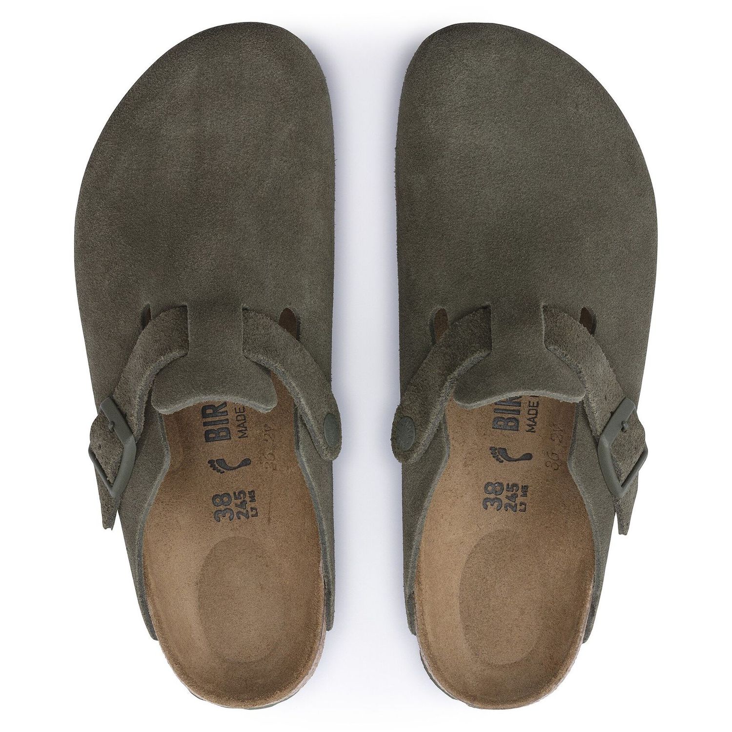 Birkenstock Women's Boston-Narrow, Color: Thyme, Size: 37 (6-6.5)