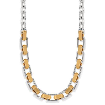 Brighton Mosaic Two Tone Links Necklace