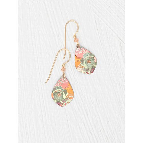 Holly Yashi Aubrey Earrings, Color: Blooming Coral