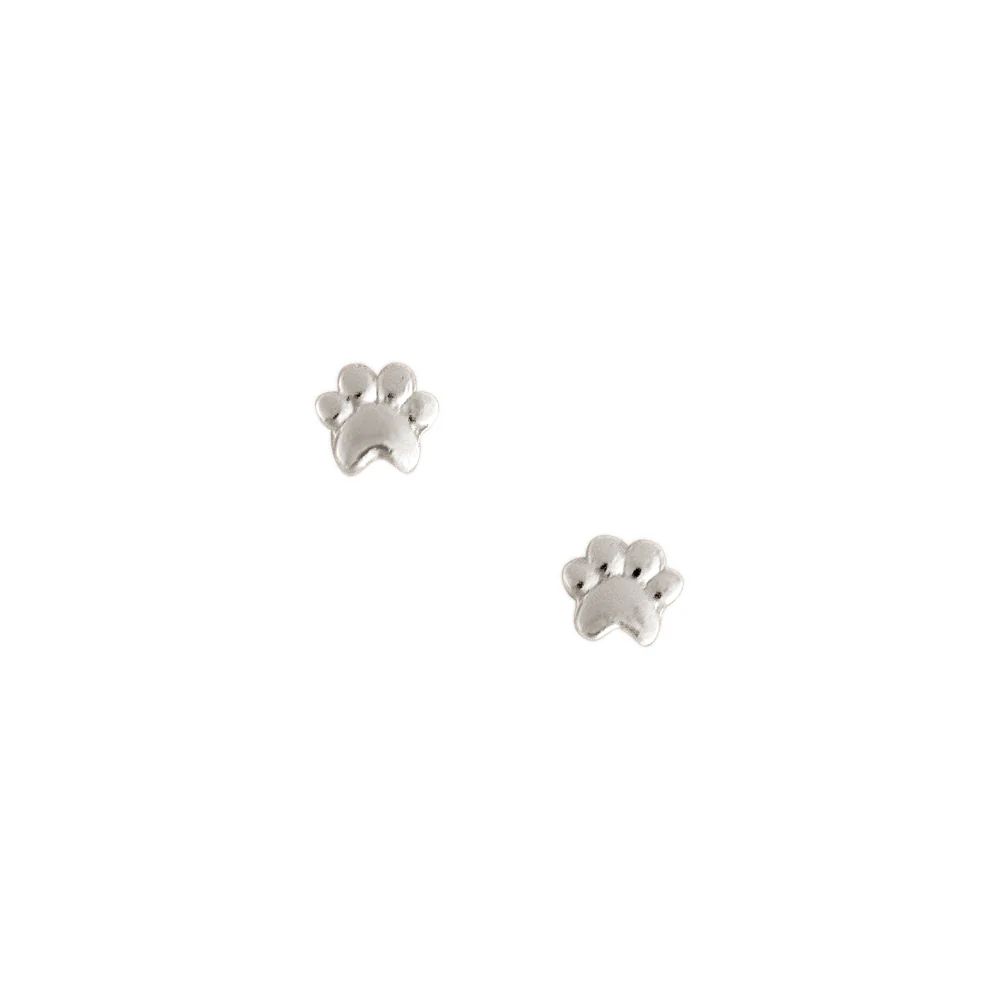 Little Paw Studs in Silver, Color: Silver