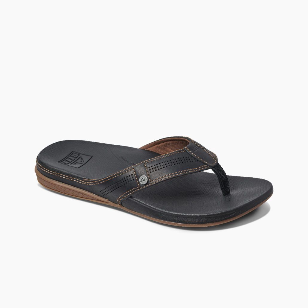 Reef Cushion Lux Men's Sandals - D, Color: Black/Brown, Size: 10