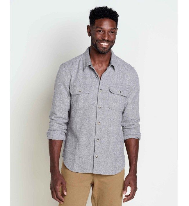 Toad&amp;Co Ranchero L/S Men's Shirt-D, Color: Smoke, Size: Medium