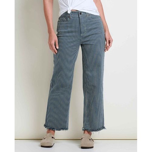 Toad&amp;Co Balsam Women's Cutoff Jean, Color: Midnight Stripe, Size: 0