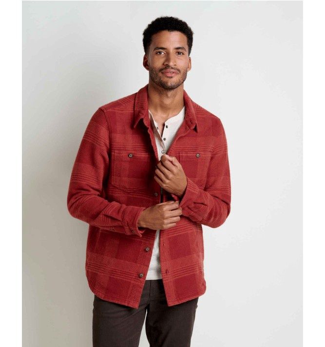 Toad&amp;Co RocklandMen's  L/S Shirt, Color: Manzanita, Size: Medium